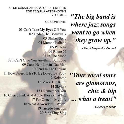 Club Casablanca: 20 GREATEST HITS for tequila afternoons (volume 2)