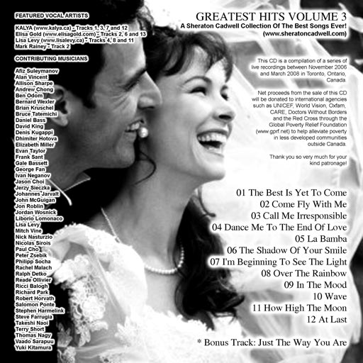 A Sheraton Cadwell Collection of the Best Songs ever!: GREATEST HITS (Volume 3)